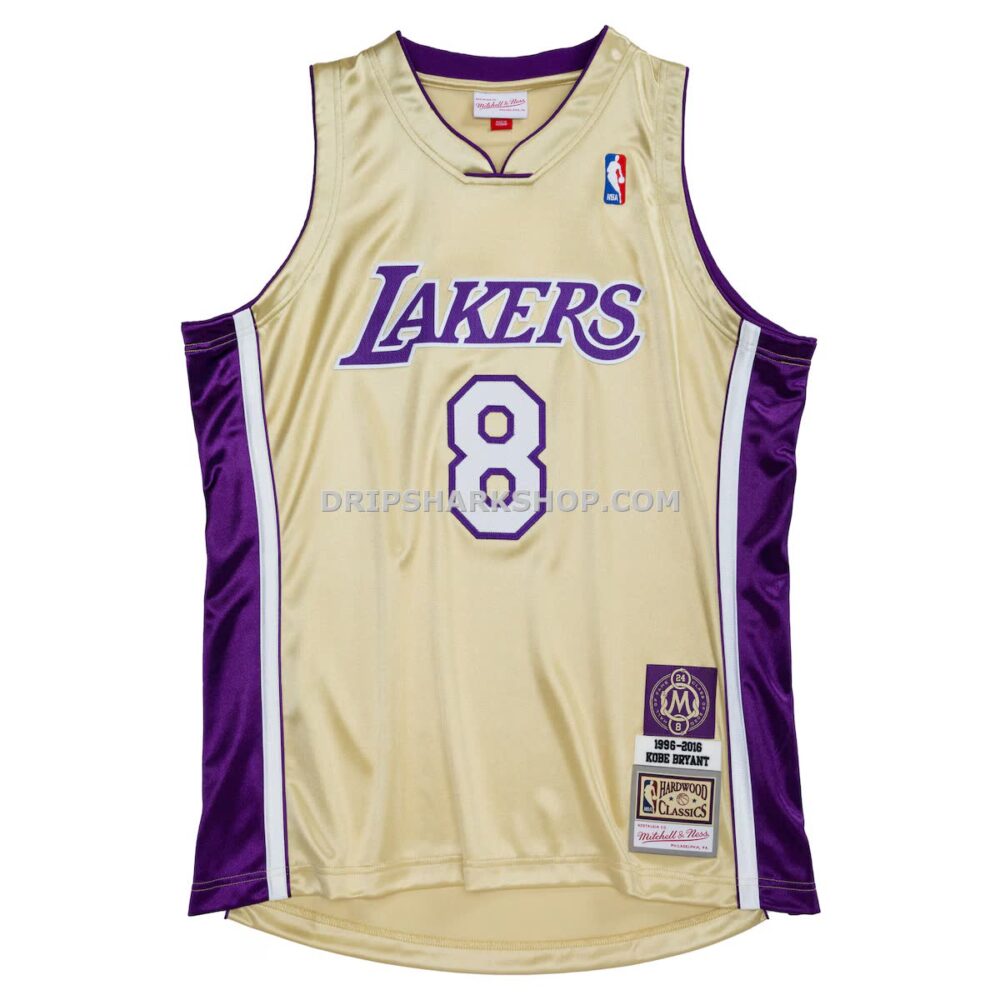 Mens Mitchell And Ness Kobe Bryant Gold Los Angeles Lakers Hall Of Fame Class Of 2020 Number 8 Authentic Jersey