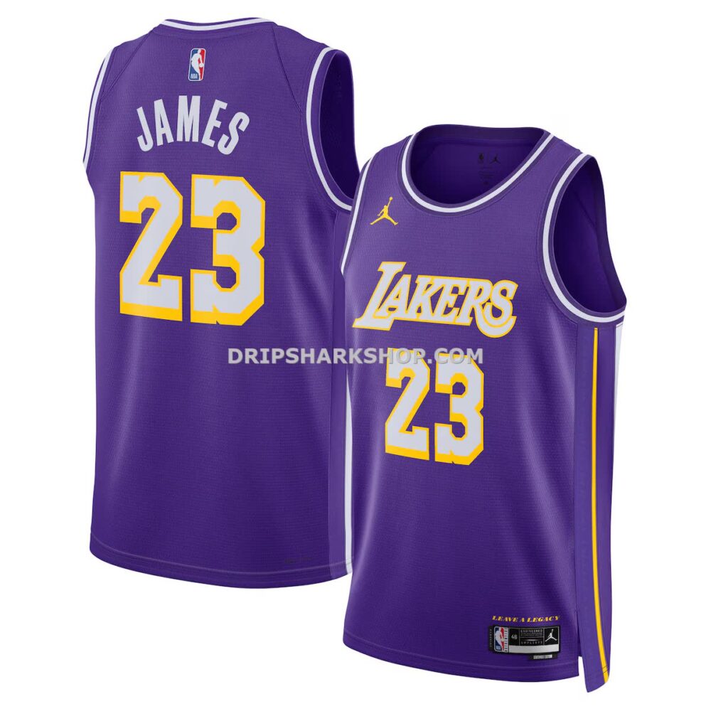 Unisex Jordan Brand Lebron James Purple Los Angeles Lakers Swingman Jersey Statement Edition