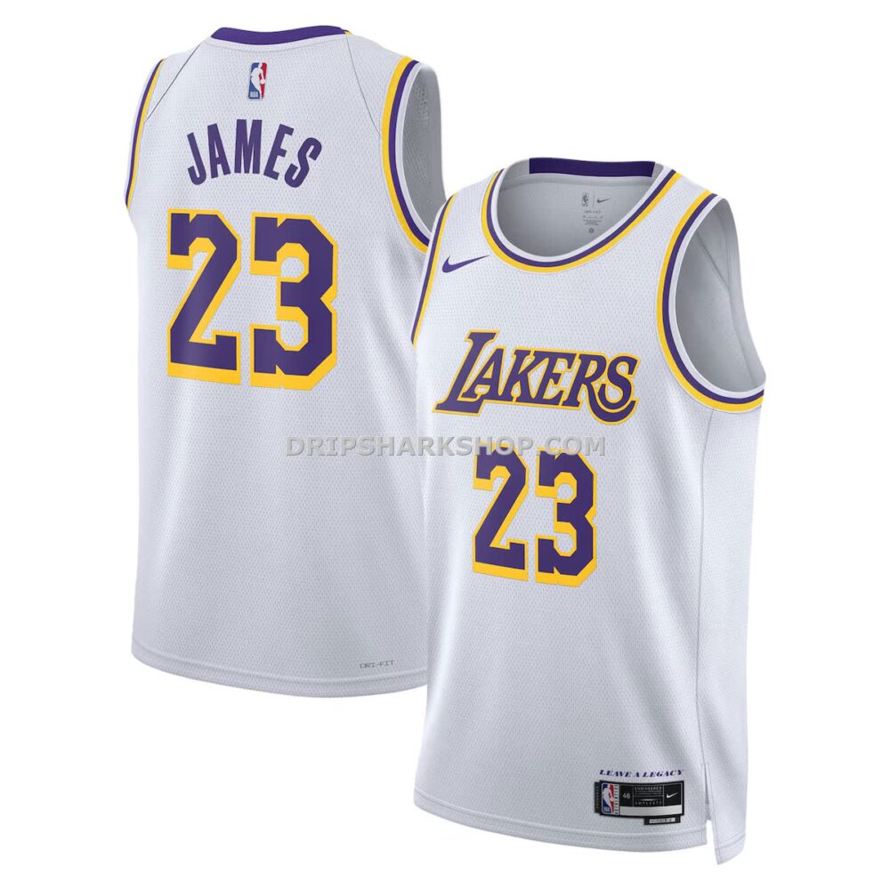 Unisex Nike Lebron James White Los Angeles Lakers Swingman Jersey Association Edition