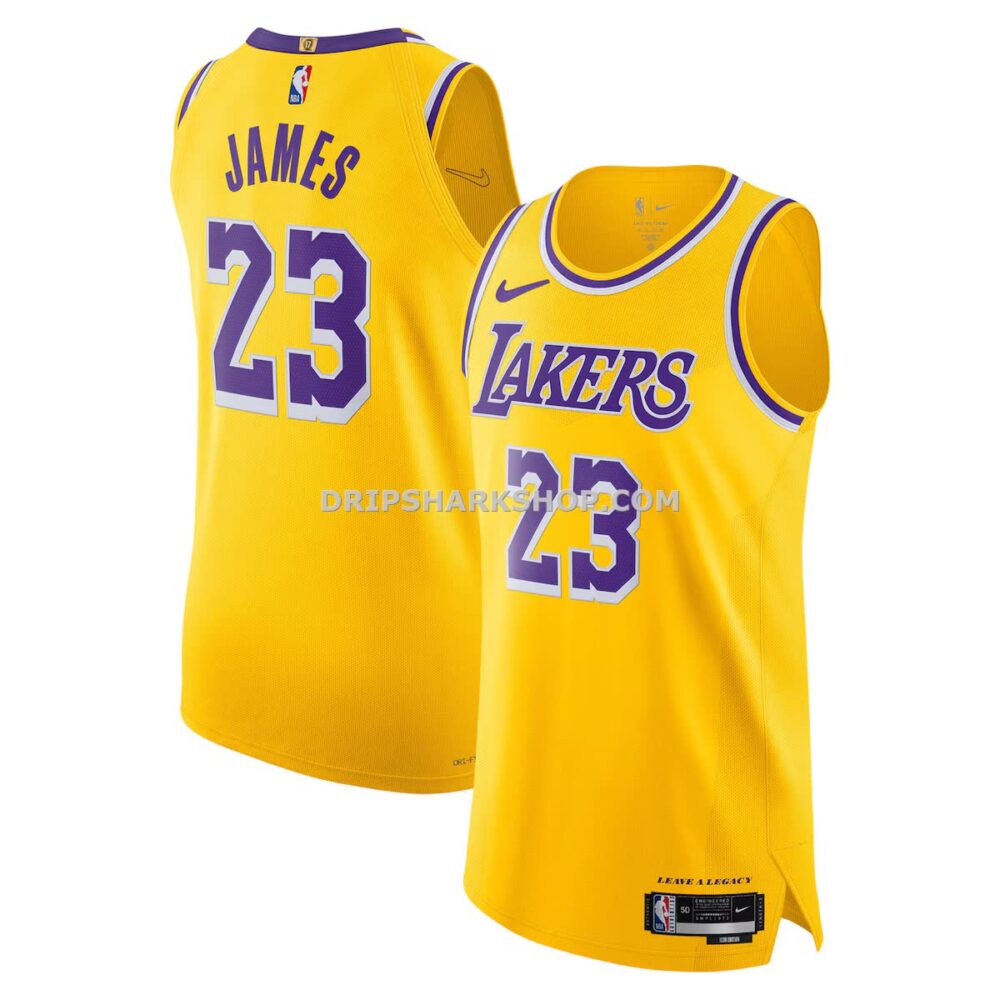 Mens Nike Lebron James Gold Los Angeles Lakers Authentic Jersey Icon Edition