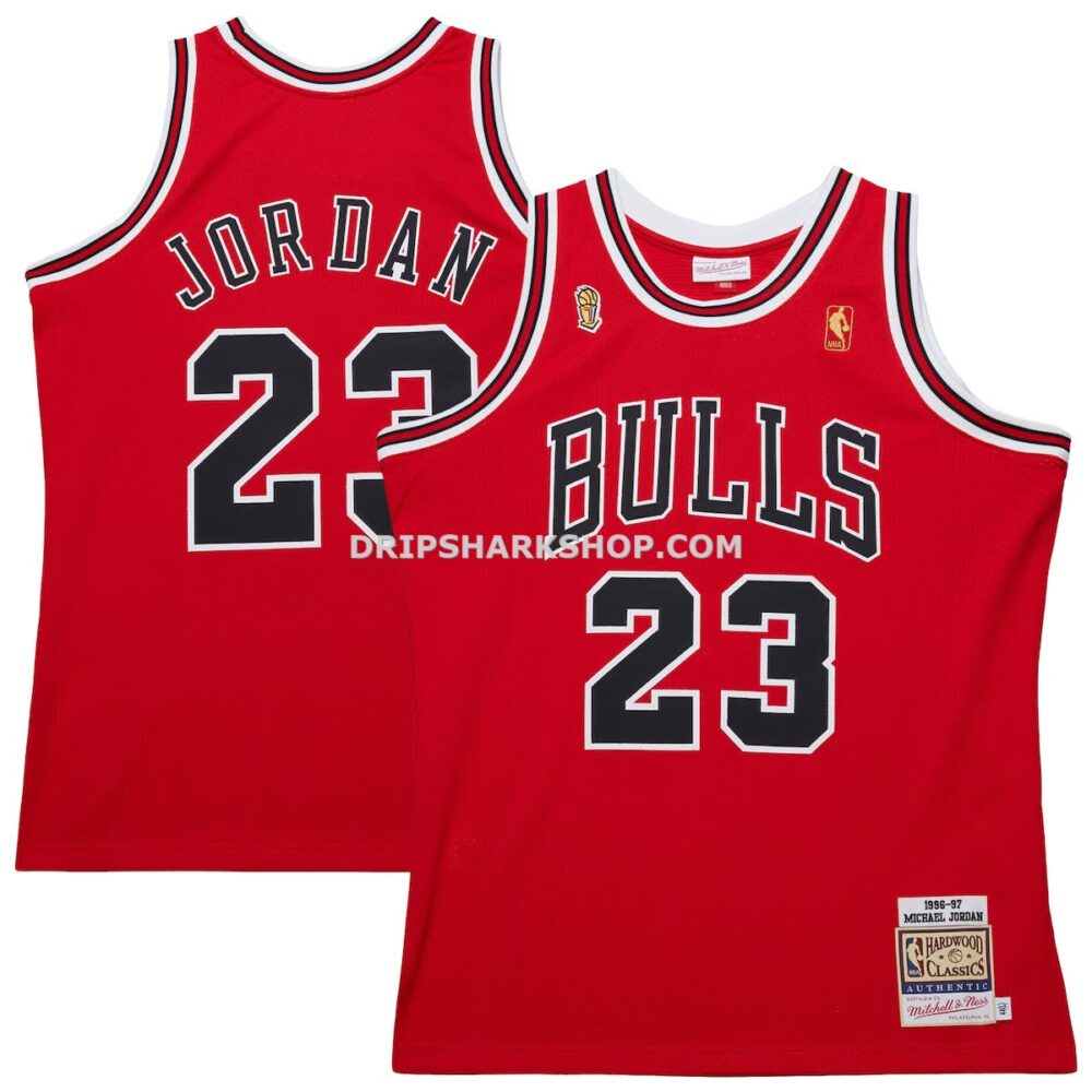 Mens&Nbsp;Mitchell And Ness Michael Jordan Red Chicago Bulls 1996 97 Throwback Authentic Jersey