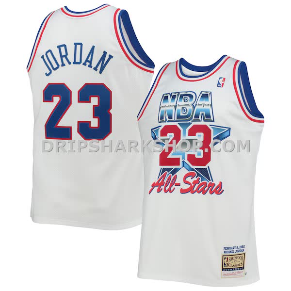 Mens Mitchell And Ness Michael Jordan White Eastern Conference Hardwood Classics 1992 Nba All Star Game Authentic Jersey