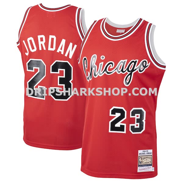 Mens Mitchell And Ness Michael Jordan Red Chicago Bulls 1984 85 Hardwood Classics Rookie Authentic Jersey_Pi3914000
