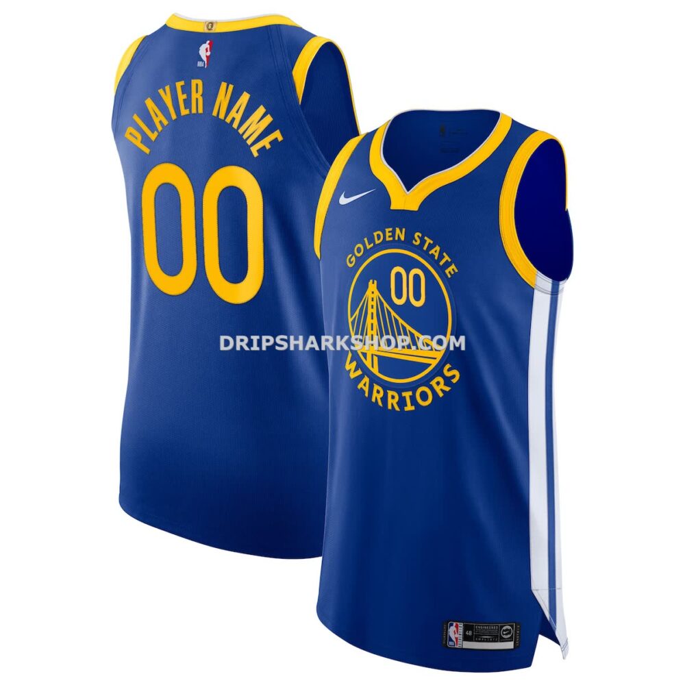 Mens Nike Blue Golden State Warriors 2020 21 Authentic Custom Jersey Icon Edition