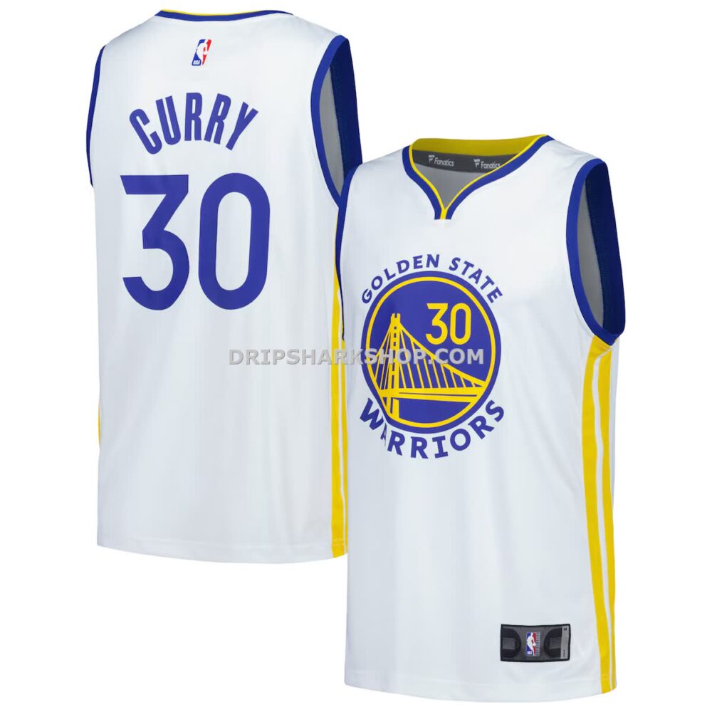 Mens Fanatics Stephen Curry White Golden State Warriors Fast Break Replica Player Jersey Association Edition