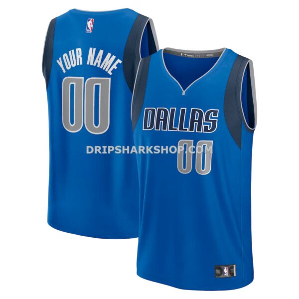Men's Dallas Mavericks Fanatics Blue Fast Break Custom Jersey Icon Edition