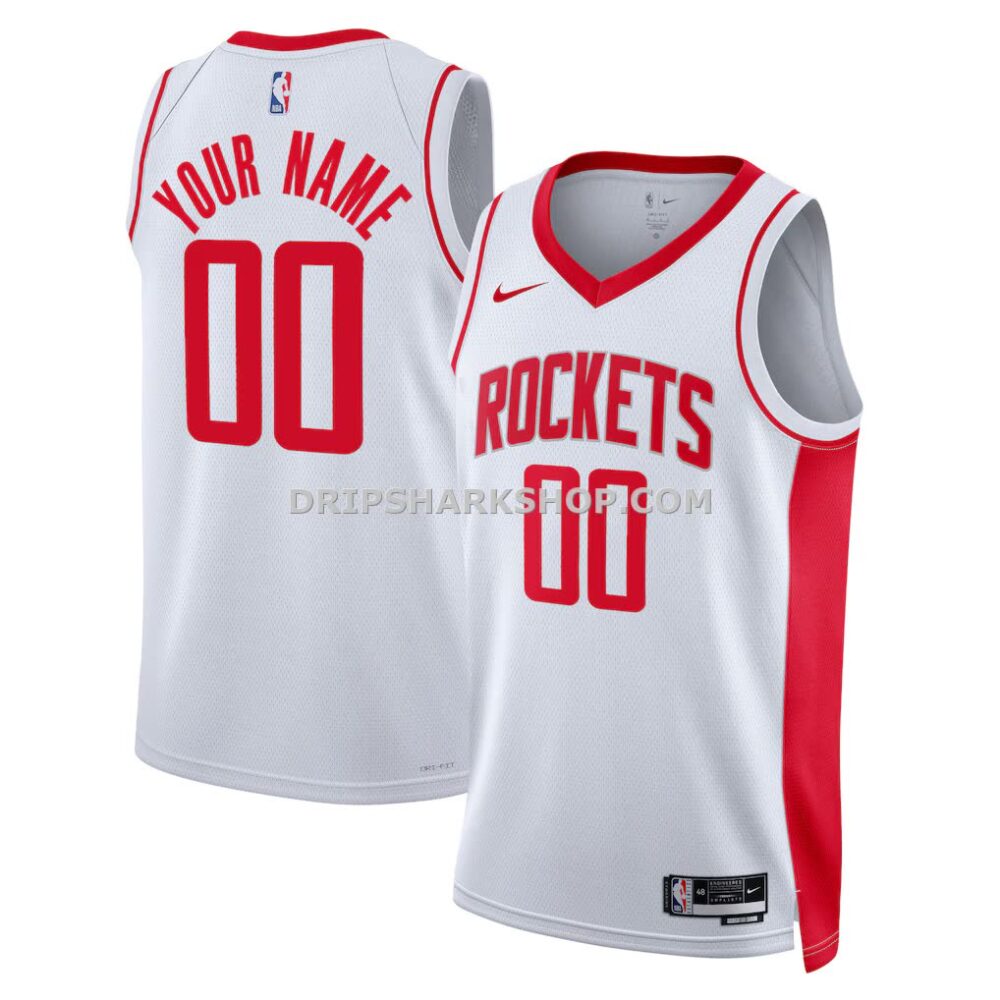 Unisex Houston Rockets Nike White Swingman Custom Jersey Association Edition