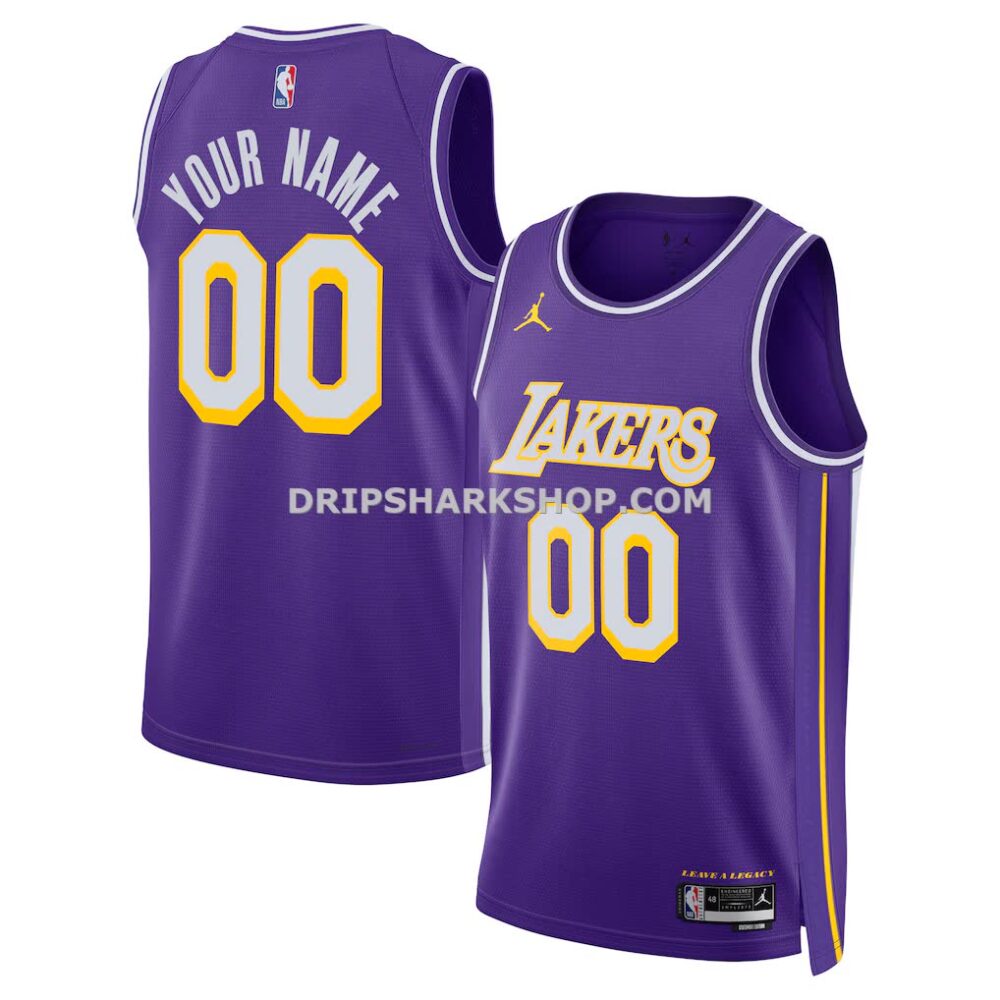 Unisex Los Angeles Lakers Jordan Brand Purple Swingman Custom Jersey Statement Edition
