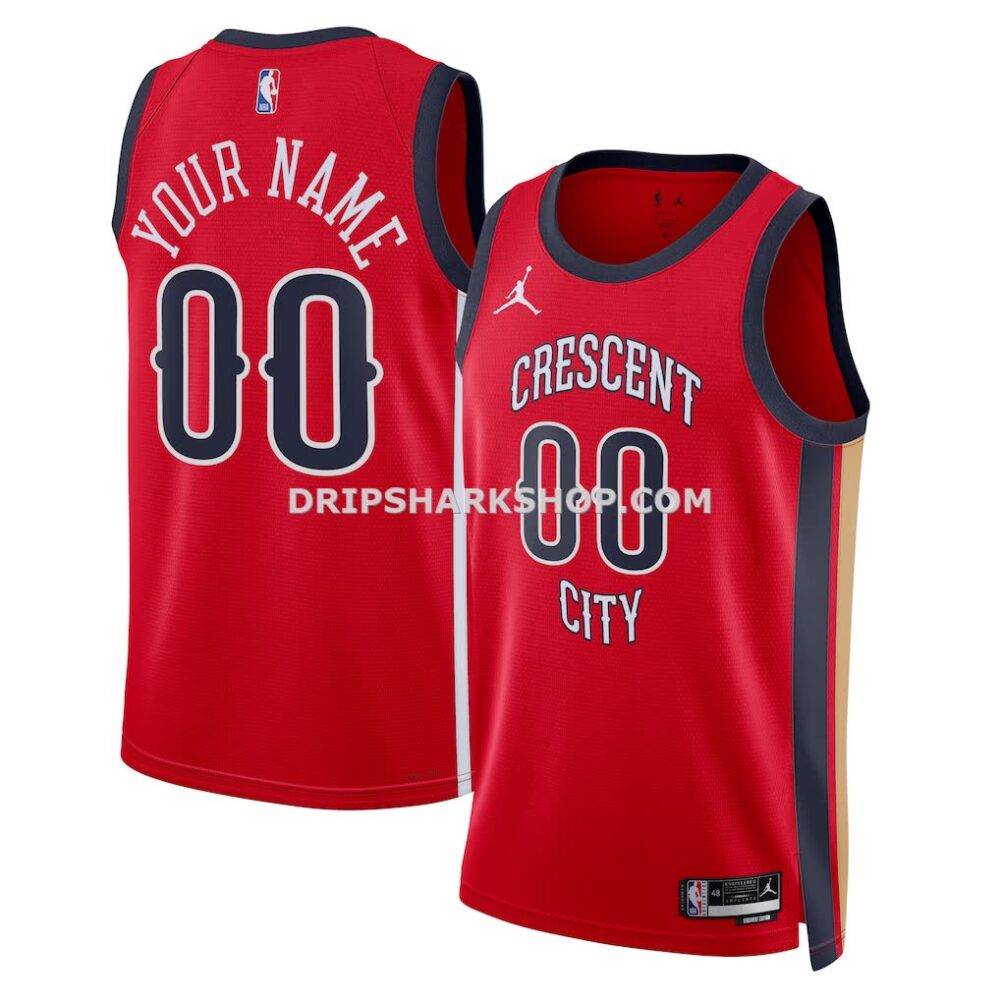 Unisex New Orleans Pelicans Jordan Brand Red Swingman Custom Jersey Statement Edition