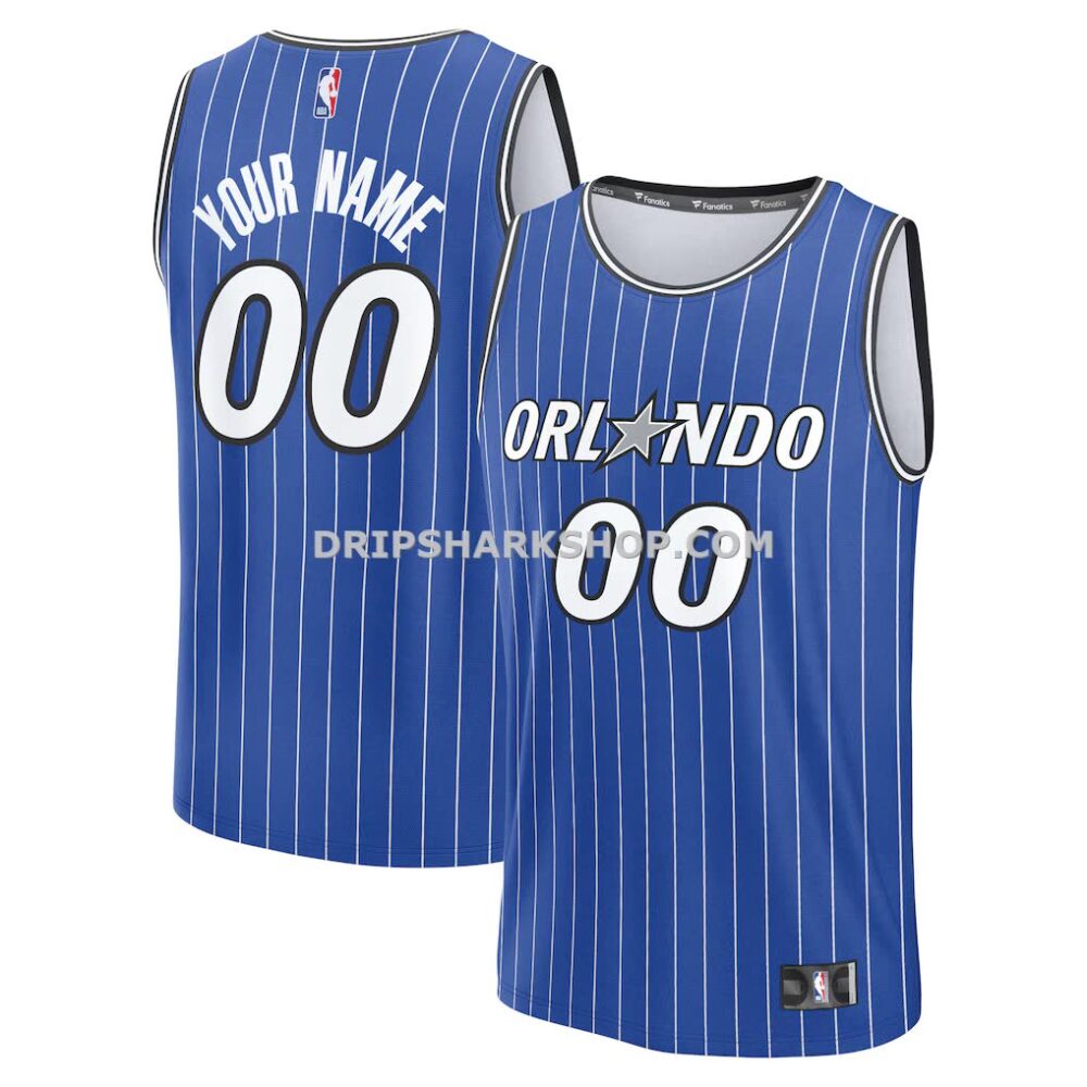 NBA2209e6M01-645b12 Men's Orlando Magic Fanatics Blue Fast Break Replica Custom Jersey Icon Edition