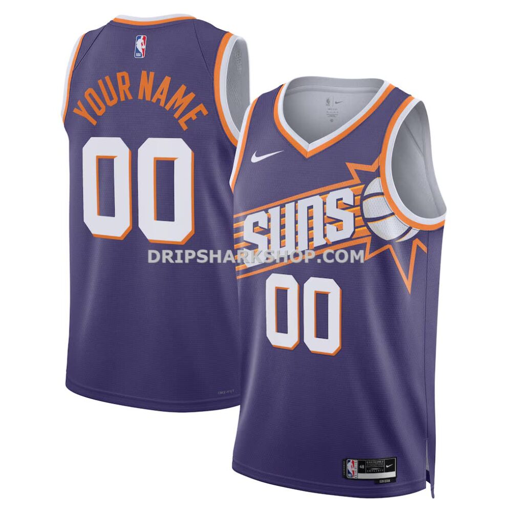 Unisex Phoenix Suns Nike Purple Swingman Custom Jersey Icon Edition