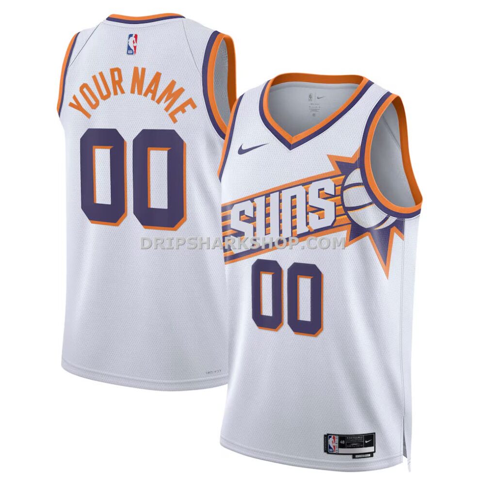 Unisex Phoenix Suns Nike White Swingman Custom Jersey Association Edition