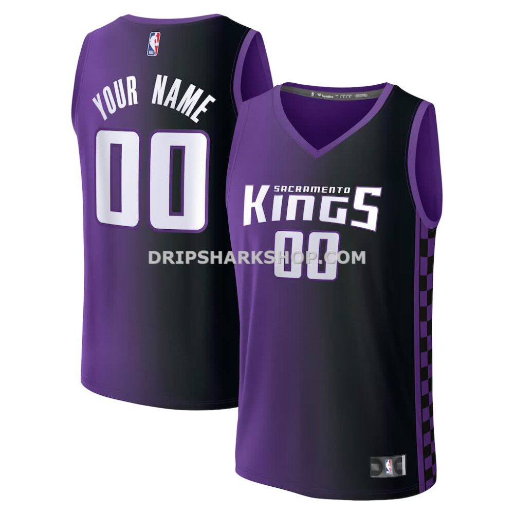 Men's Sacramento Kings Fanatics Purple Fast Break Custom Jersey Statement Edition