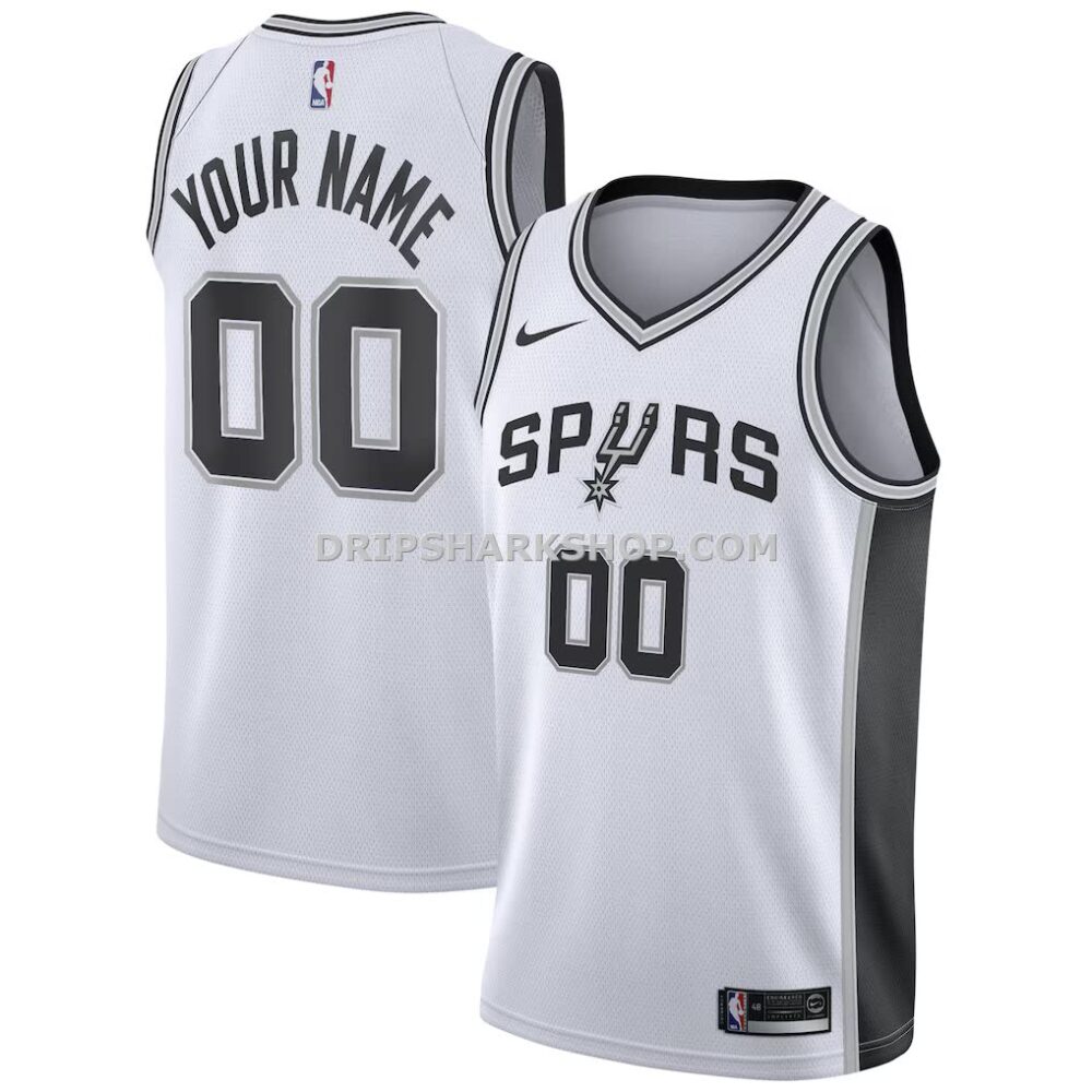 NBA2795c9M01-2a37b5 Men's San Antonio Spurs Nike White Custom Swingman Jersey Association Edition