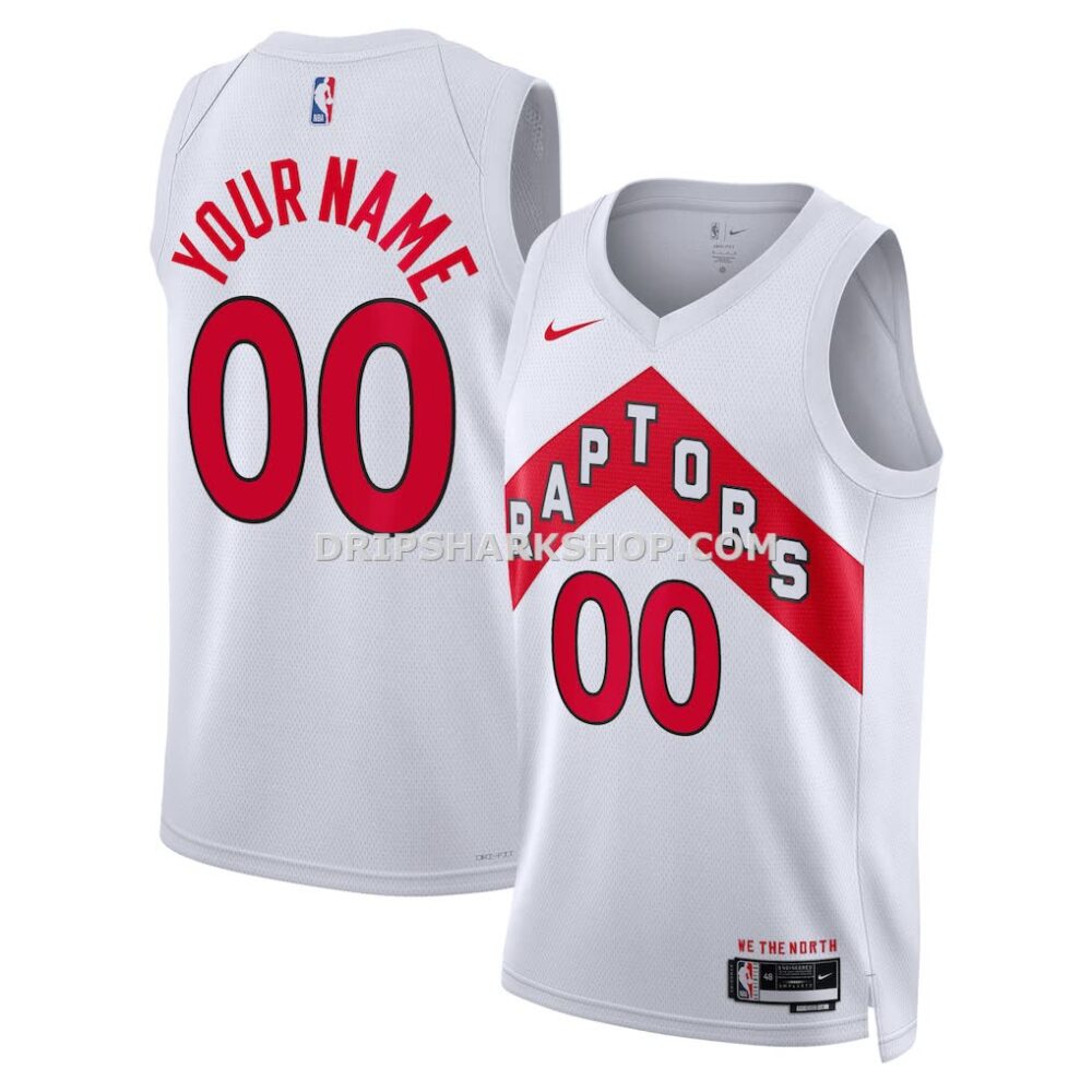 Unisex Toronto Raptors Nike White Swingman Custom Jersey Association Edition