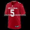 Mens Nike Baron Browning Cardinal Arizona Cardinals Team Game Jersey