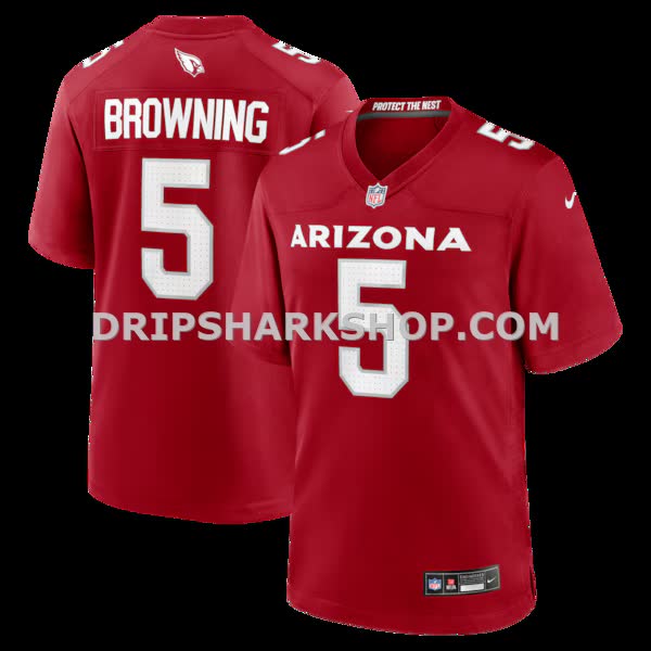 Mens Nike Baron Browning Cardinal Arizona Cardinals Team Game Jersey