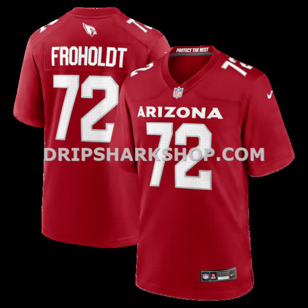 Mens Nike Hjalte Froholdt Cardinal Arizona Cardinals Team Game Jersey