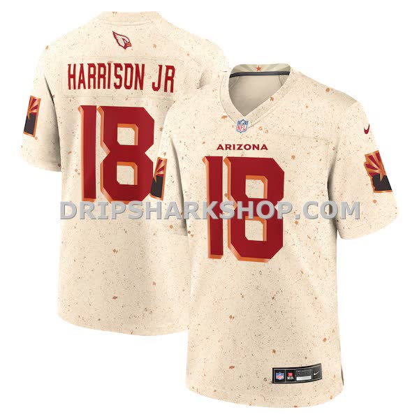Mens Nike Marvin Harrison Jr Natural Arizona Cardinals 2025 Rivalries Collection Game Jersey