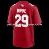 Mens Nike Denzel Burke Cardinal Arizona Cardinals Team Game Jersey