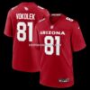 Mens Nike Travis Vokolek Cardinal Arizona Cardinals Team Game Jersey