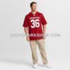 Mens Nike Kitan Crawford Cardinal Arizona Cardinals Team Game Jersey