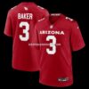 Mens Nike Budda Baker Cardinal Arizona Cardinals Game Player Jersey