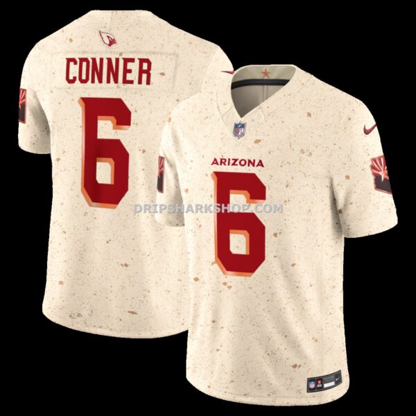 NFL019525G06-ab5f82 Mens Nike James Conner Natural Arizona Cardinals 2025 Rivalries Collection Limited Jersey