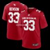 Mens Nike Trey Benson Cardinal Arizona Cardinals Team Game Jersey