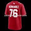 Mens Nike Will Hernandez Cardinal Arizona Cardinals Team Game Jersey