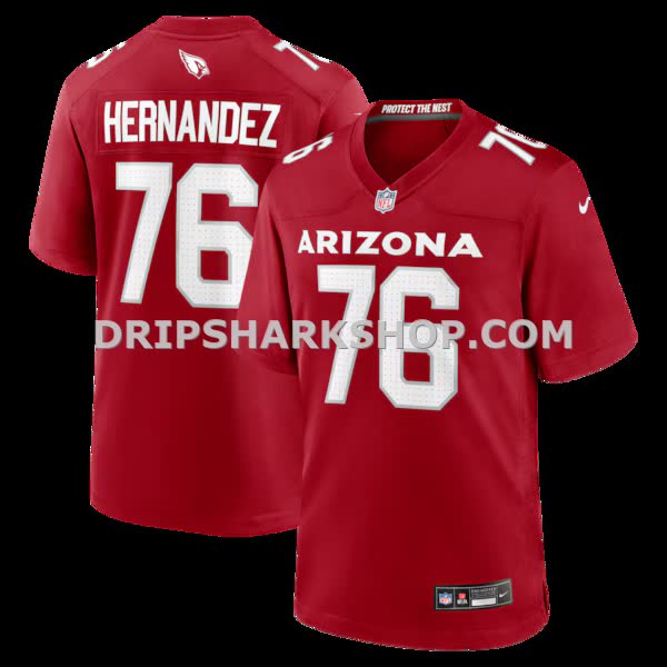 Mens Nike Will Hernandez Cardinal Arizona Cardinals Team Game Jersey