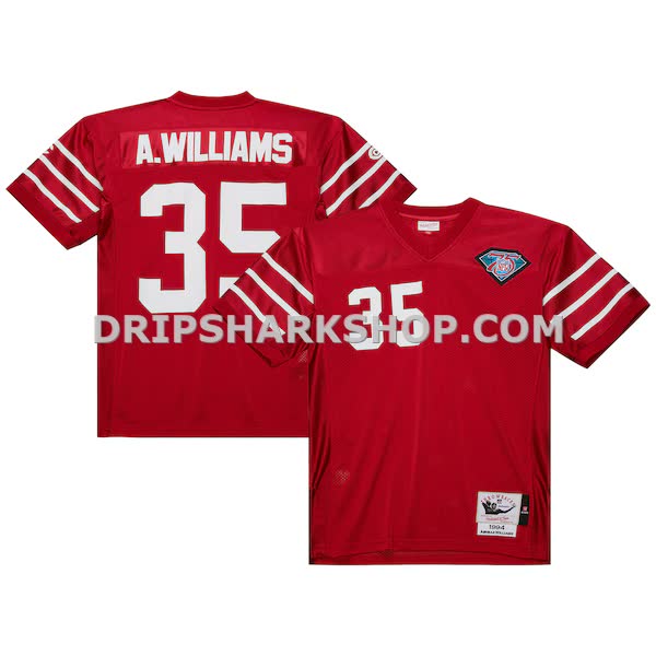 Mens Mitchell And Ness Aeneas Williams Cardinal Arizona Cardinals 1994 Authentic Throwback Retired Player Jersey
