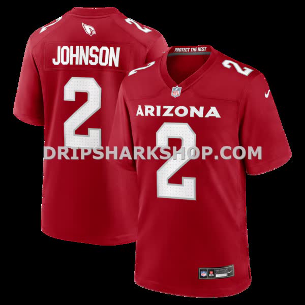 Mens Nike Will Johnson Cardinal Arizona Cardinals Team Game Jersey