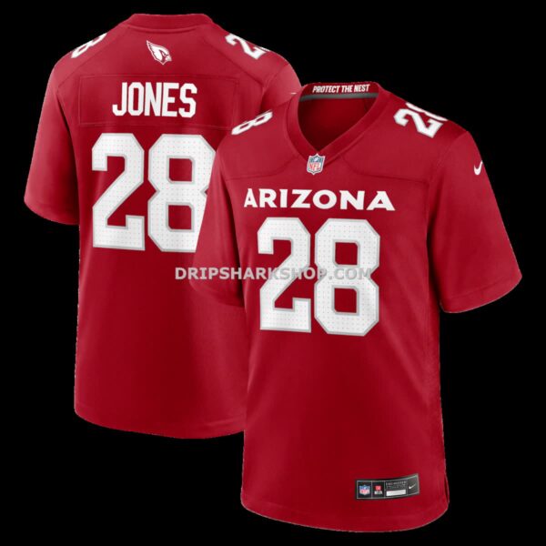 Mens Nike Elijah Jones Cardinal Arizona Cardinals Team Game Jersey