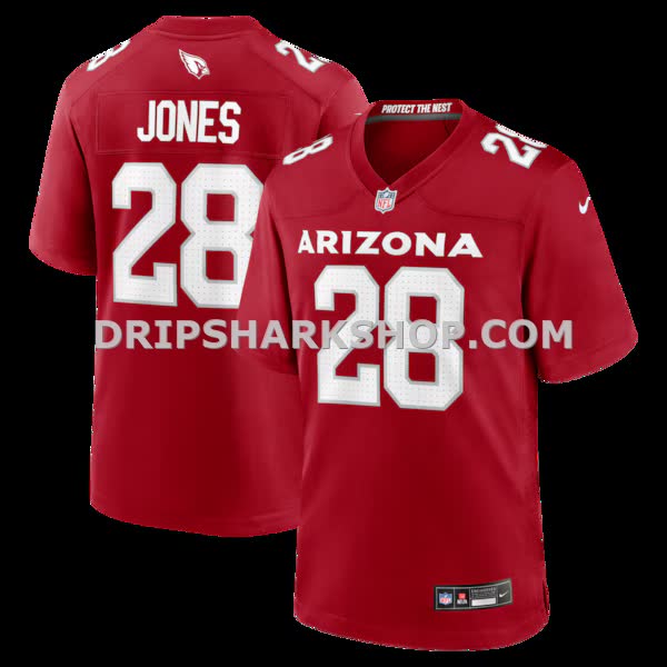 Mens Nike Elijah Jones Cardinal Arizona Cardinals Team Game Jersey