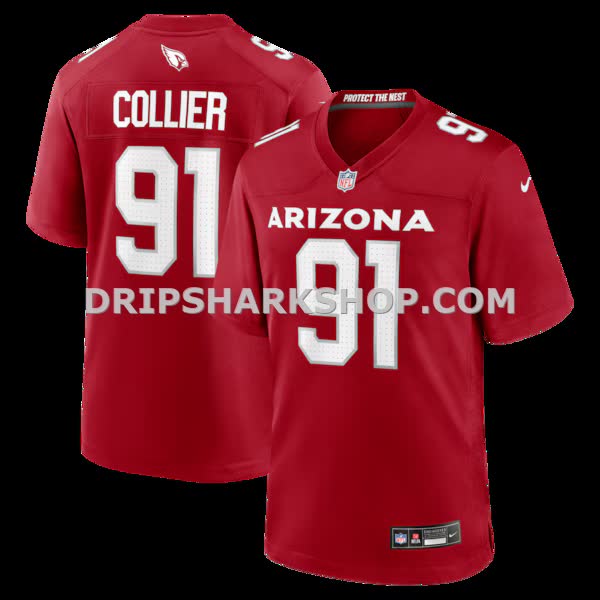 Mens Nike Lj Collier Cardinal Arizona Cardinals Team Game Jersey
