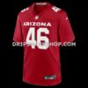 Mens Nike Aaron Brewer Cardinal Arizona Cardinals Team Game Jersey