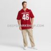 Mens Nike Aaron Brewer Cardinal Arizona Cardinals Team Game Jersey
