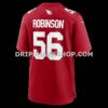 Mens Nike Darius Robinson Cardinal Arizona Cardinals Player Game Jersey