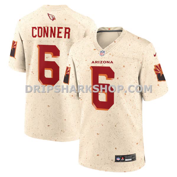 Mens Nike James Conner Natural Arizona Cardinals 2025 Rivalries Collection Game Jersey