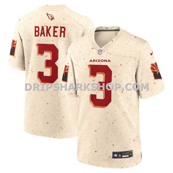 Mens Nike Budda Baker Natural Arizona Cardinals 2025 Rivalries Collection Game Jersey