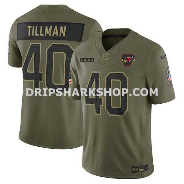Mens Nike Pat Tillman Olive Arizona Cardinals 2025 Salute To Service Retired Limited Jersey