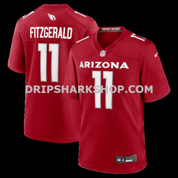 Mens Nike Larry Fitzgerald Cardinal Arizona Cardinals Team Retired Game Jersey