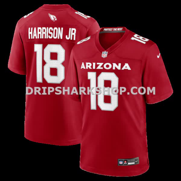 Mens Nike Marvin Harrison Jr Cardinal Arizona Cardinals Player Game Jersey