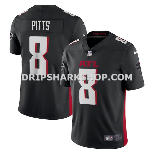 Mens Nike Kyle Pitts Black Atlanta Falcons Vapor Limited Jersey Pi4340000