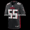 NFL020342G01-f6674f Mens Nike John Abraham Black Atlanta Falcons Game Retired Player Jersey