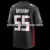 NFL020342G02-f01515 Mens Nike John Abraham Black Atlanta Falcons Game Retired Player Jersey
