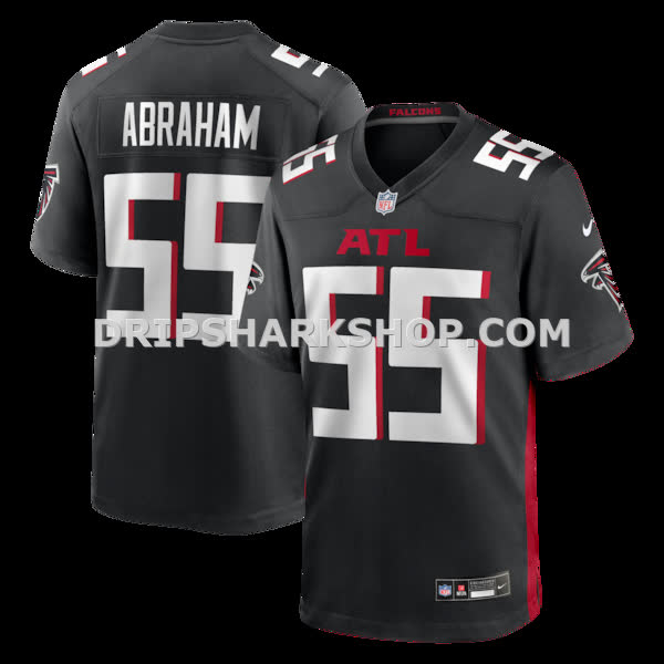 Mens Nike John Abraham Black Atlanta Falcons Game Retired Player Jersey