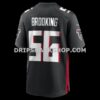 Mens Nike Keith Brooking Black Atlanta Falcons Game Retired Player Jersey