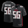 Mens Nike Keith Brooking Black Atlanta Falcons Game Retired Player Jersey
